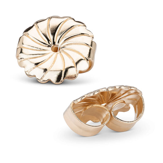 18K Yellow Gold Friction Earring Backs