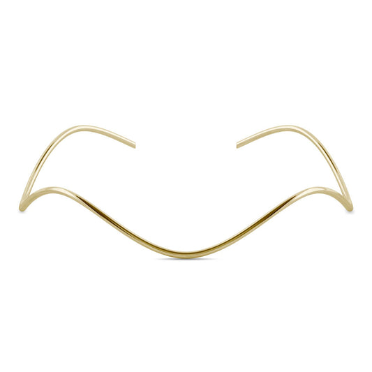 Ouro Edition Waves Bangle Bracelet in 14K Yellow Gold