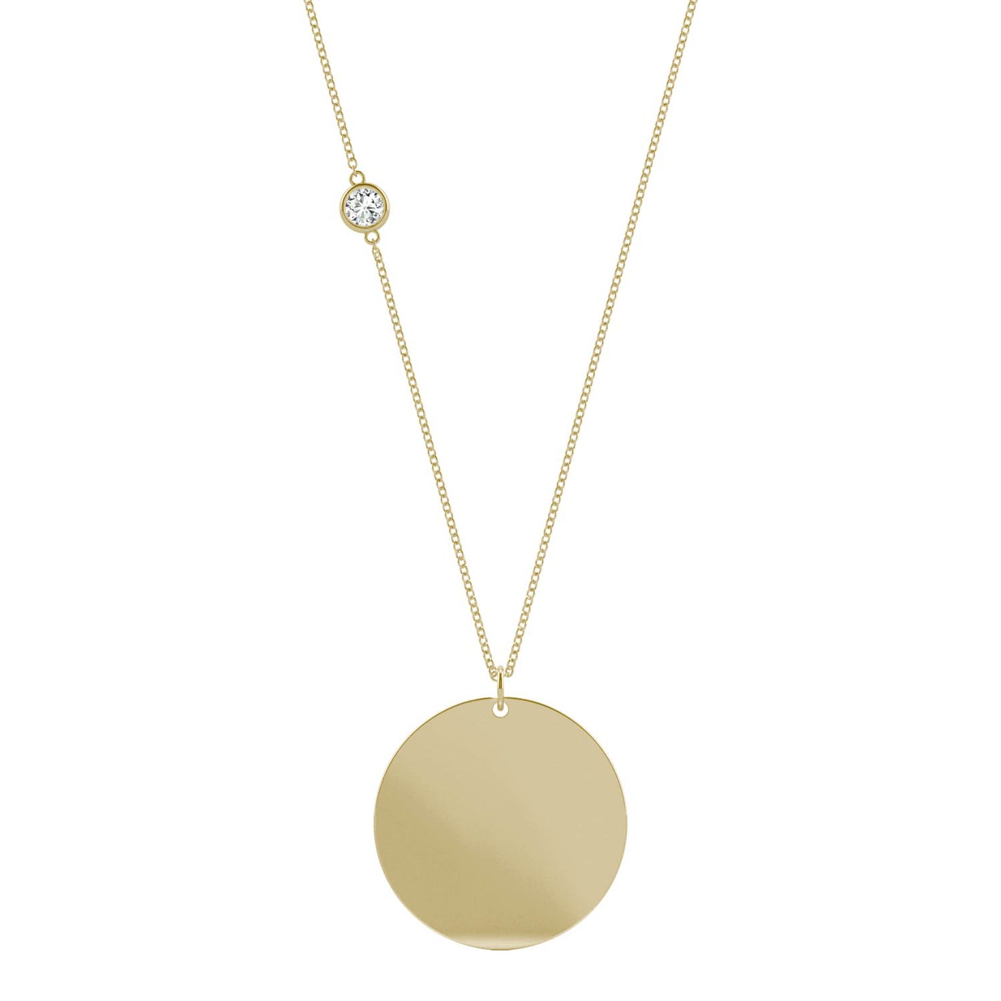 Ouro Edition Large Disc Necklace in 14K Yellow Gold