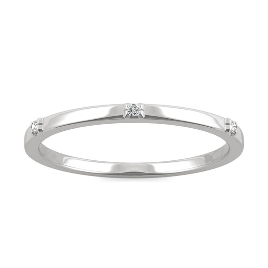 Tiny Accents Stacker Ring in 14K White Gold
