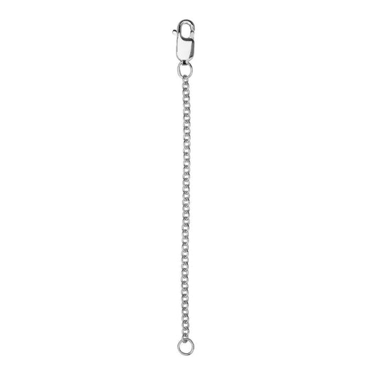 Thick Chain Extender 2.5 inch White Gold