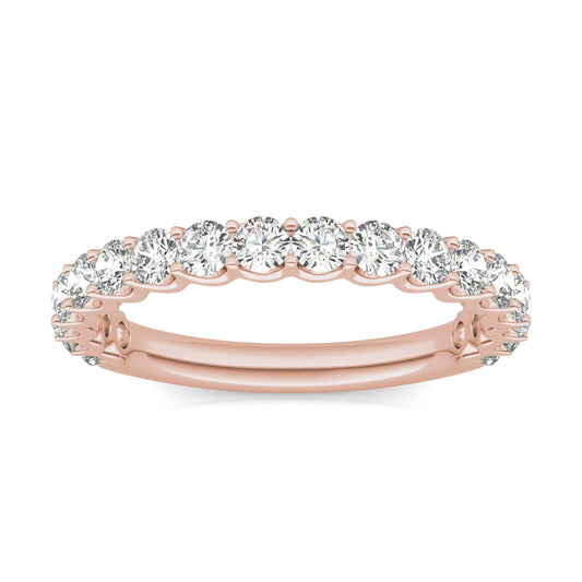 1 1/15 CTW Round Caydia Lab Grown Diamond Ring 18K Rose Gold