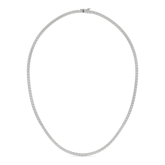 8 1/6 CTW Round Caydia Lab Grown Diamond 18in Tennis Necklace 14K White Gold