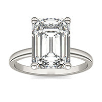 5.00 CTW Emerald Caydia Lab Grown Diamond Ring 14K White Gold